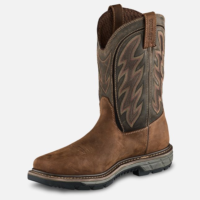 Red Wing Rio Flex 11-inch Vanntette, Pull-On Arbeidsstøvler Herre Brune | 0578-QCWFM