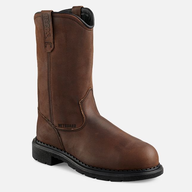 Red Wing Supersole® 11-inch Vanntette Metguard Pull-On Arbeidsstøvler Herre Brune | 1036-RYTFE