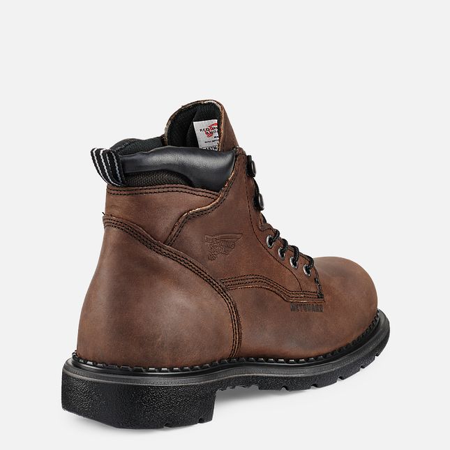 Red Wing Supersole® 6-inch Metguard Vanntette Sko Herre Brune | 1756-TCFAR