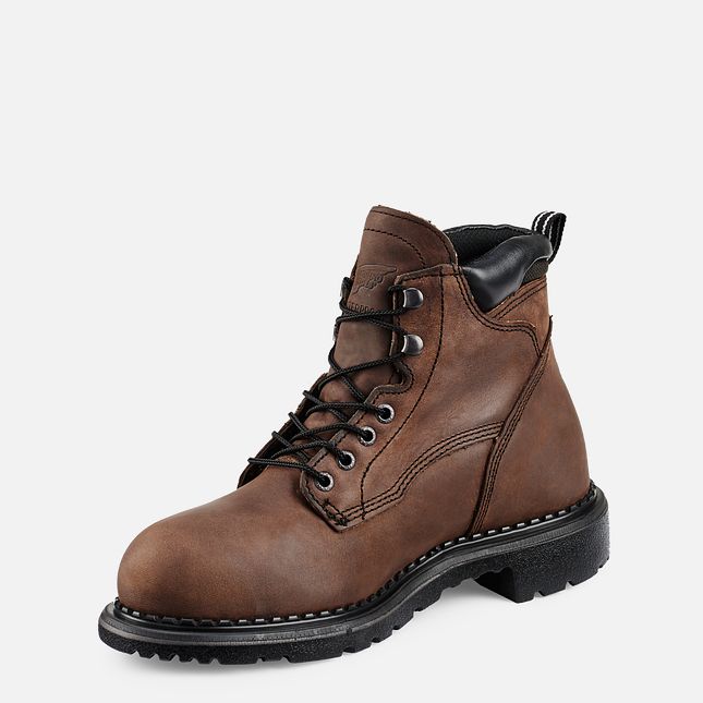 Red Wing Supersole® 6-inch Metguard Vanntette Sko Herre Brune | 1756-TCFAR