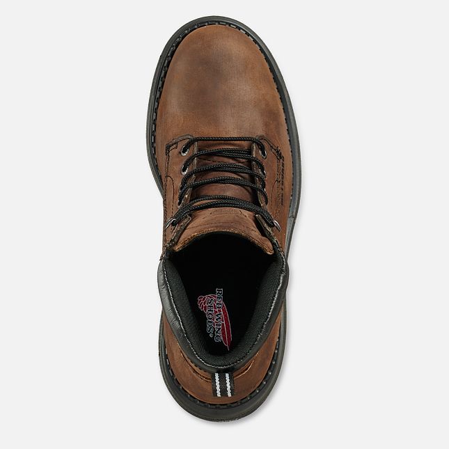 Red Wing Supersole® 6-inch Metguard Vanntette Sko Herre Brune | 1756-TCFAR