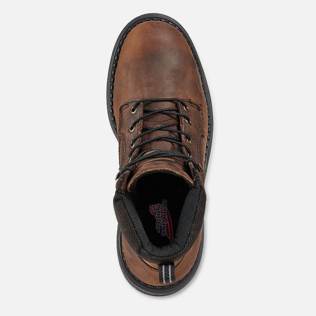 Red Wing Supersole® 8-inch Metguard Vanntette Sko Herre Brune | 4683-LVDGU