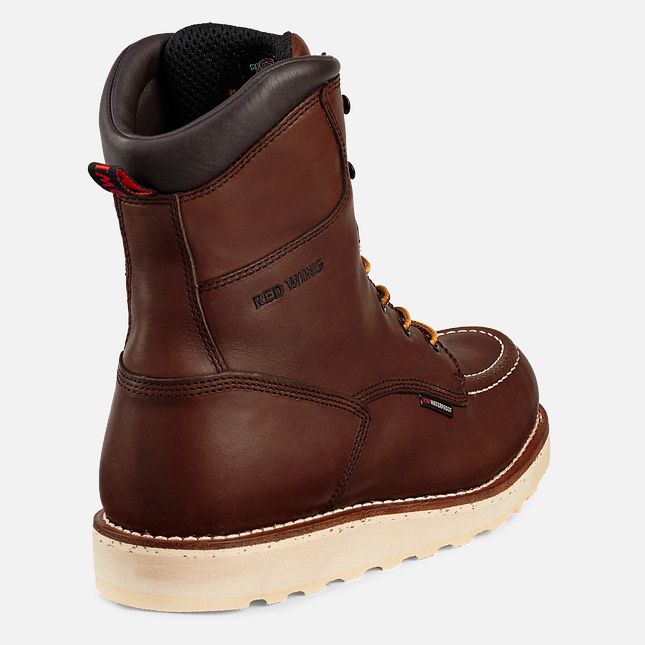 Red Wing Traction Tred 8-inch Vanntette Arbeidsstøvler Herre Brune | 1309-OGJFD