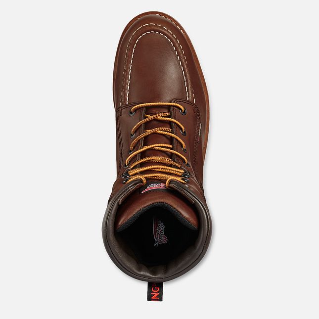 Red Wing Traction Tred 8-inch Vanntette Arbeidsstøvler Herre Brune | 1309-OGJFD