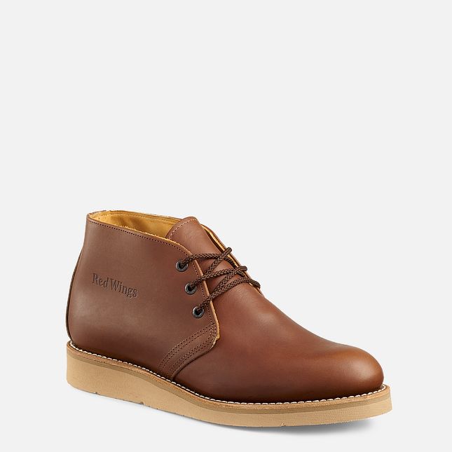 Red Wing Traction Tred Chukka Arbeidsstøvler Herre Brune | 6142-CTRBI