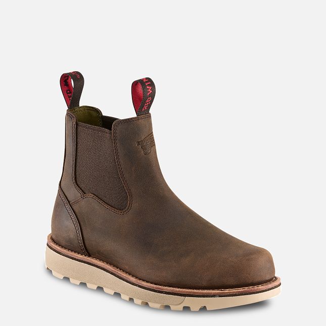 Red Wing Traction Tred Lite 5-Inch Chukka Arbeidsstøvler Herre Brune | 5136-ARCEL