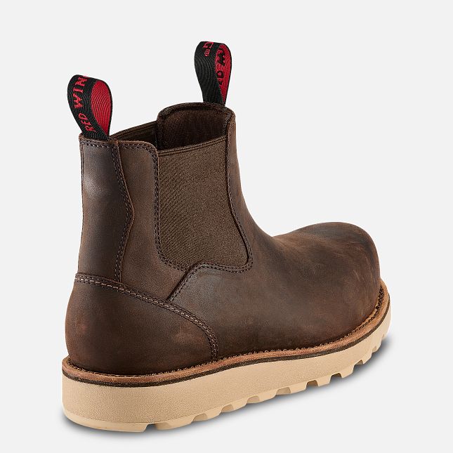 Red Wing Traction Tred Lite 5-Inch Chukka Vernesko Herre Brune | 7109-GZKRE