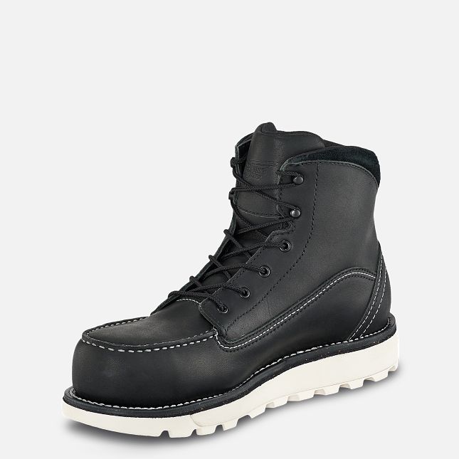 Red Wing Traction Tred Lite 6-inch Vanntette Vernesko Dame Svarte | 1489-OAQVB