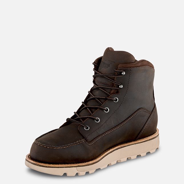 Red Wing Traction Tred Lite 6-inch Vanntette Arbeidsstøvler Herre Brune | 3185-LBTEO