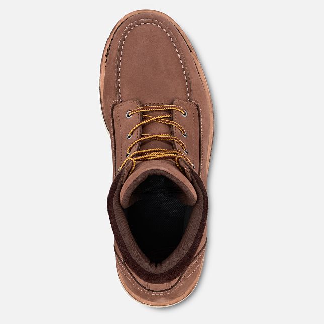 Red Wing Traction Tred Lite 6-inch Vanntette Vernesko Dame Mørke Rød | 4572-QBIEP