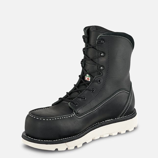 Red Wing Traction Tred Lite 8-inch Vanntette CSA Vanntette Sko Dame Svarte | 0193-EWSZP