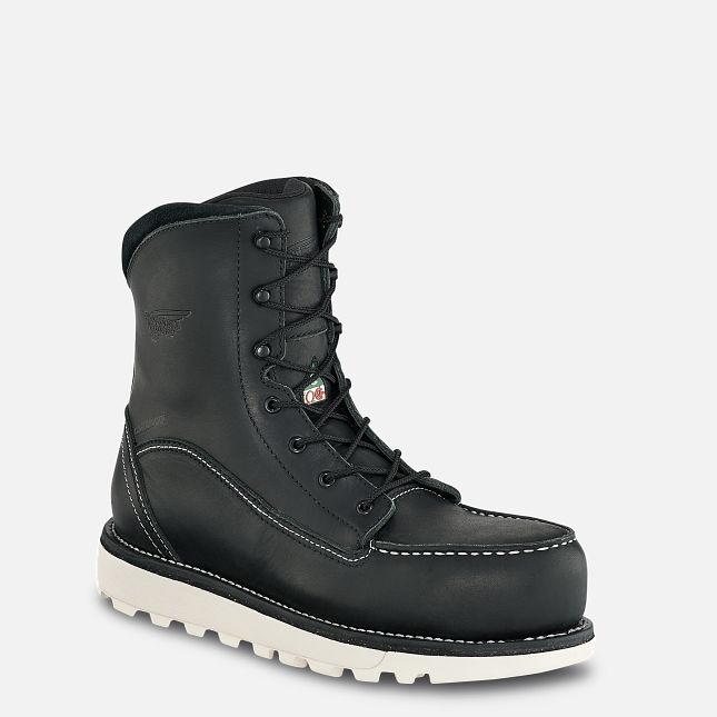 Red Wing Traction Tred Lite 8-inch Vanntette CSA Vanntette Sko Dame Svarte | 0193-EWSZP