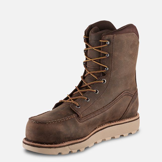 Red Wing Traction Tred Lite 8-inch Vanntette Vernesko Herre Brune | 3021-BQUNZ