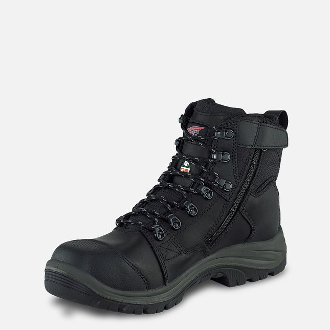 Red Wing Tradesman 6-inch Side-Zip, Vanntette CSA Arbeidsstøvler Herre Svarte | 5819-ZTFQB