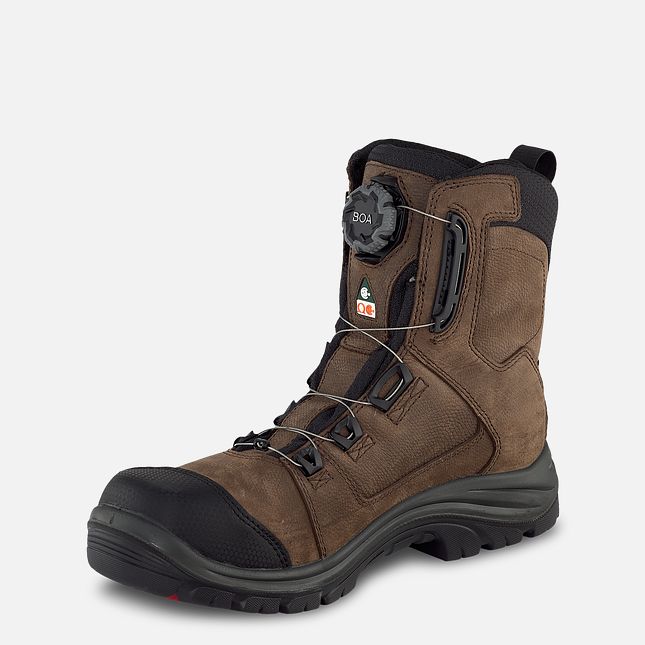 Red Wing Tradesman 8-inch BOA® CSA Vanntette Sko Herre Brune | 8093-ZCGNA