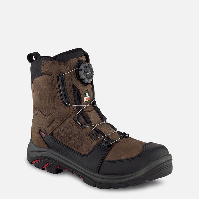 Red Wing Tradesman 8-inch BOA® CSA Vanntette Sko Herre Brune | 8093-ZCGNA