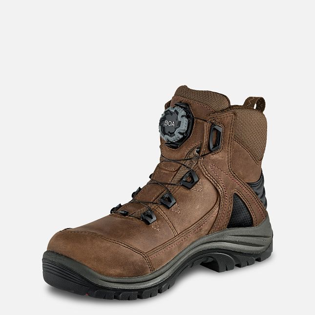 Red Wing Tradeswoman 6-inch Vanntette Arbeidsstøvler Dame Brune | 0893-HCFMT