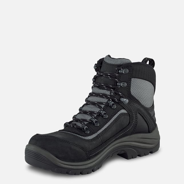 Red Wing Tradeswoman 6-inch Vanntette Arbeidsstøvler Dame Svarte Grå | 6589-TPDHX