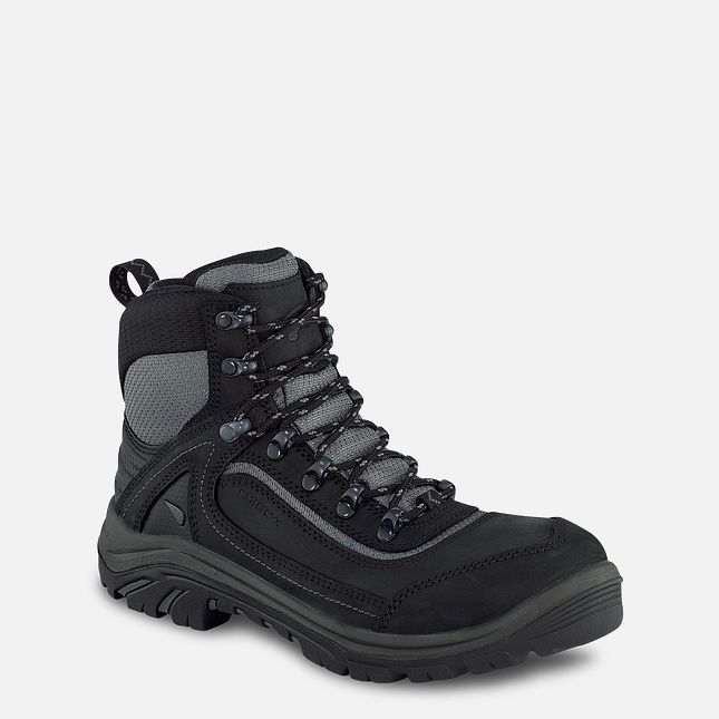 Red Wing Tradeswoman 6-inch Vanntette Vernesko Dame Svarte Grå | 6528-XMWDK