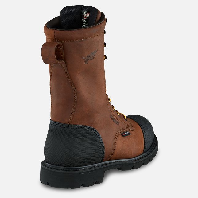 Red Wing Truwelt 10-inch Vanntette Metguard Arbeidsstøvler Herre Brune | 7231-JSFMR