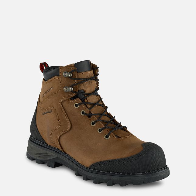 Red Wing Burnside 6-inch Vanntette Arbeidsstøvler Herre Brune | 6537-WBASQ